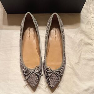 Banana Republic Snakeskin Patterned Flats